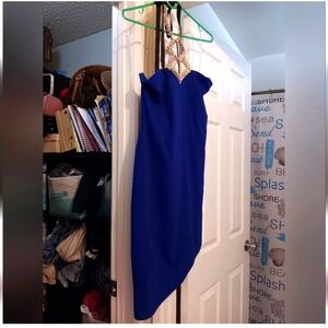Nwt Royal Blue Halter Dress